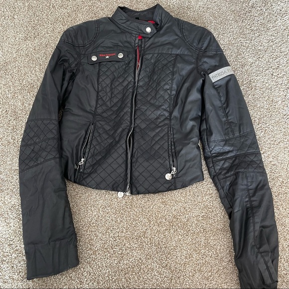 Patrizia Pepe Black Jacket Moto Style Biker Princess. Ideal Condition! Size 42! - Picture 2 of 10